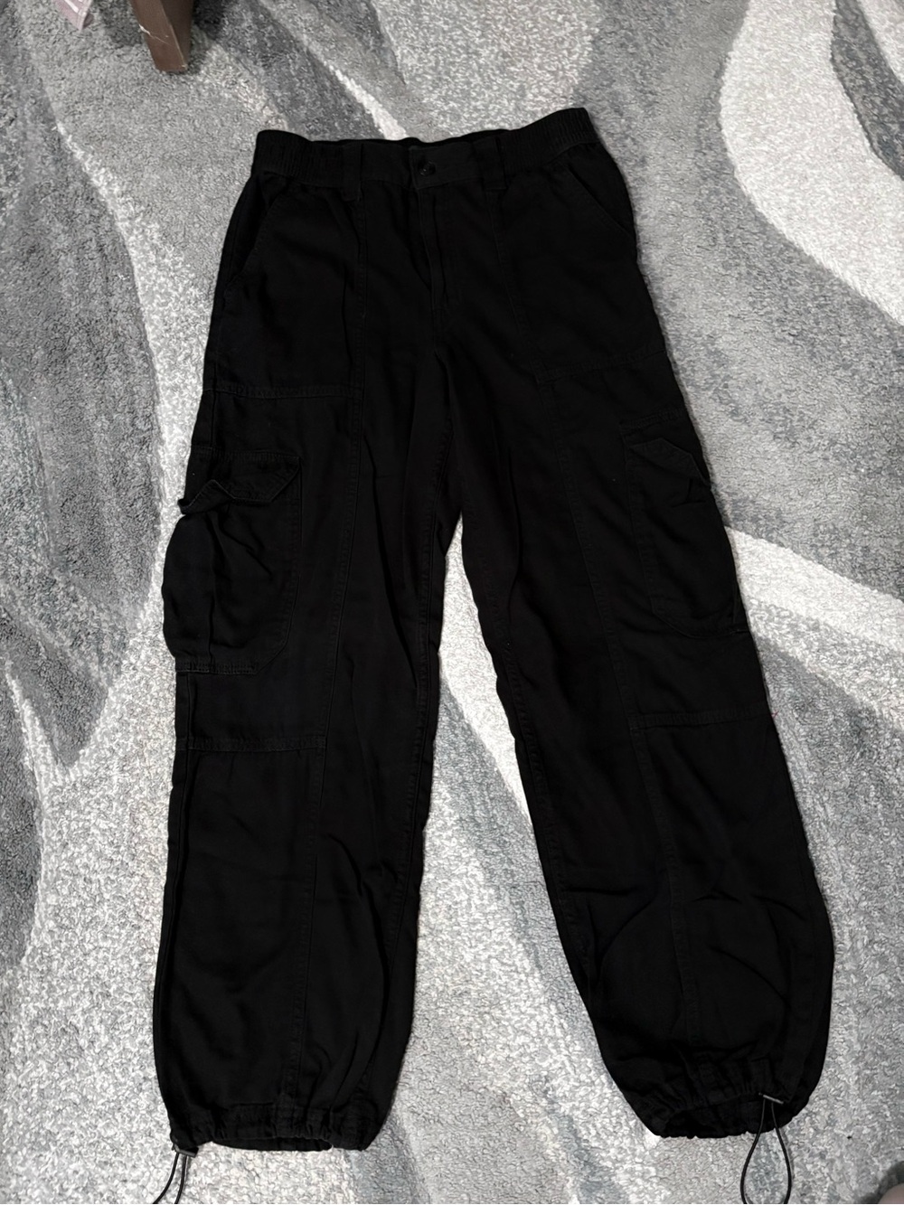 Clinched Hem Utility Cargo Pants